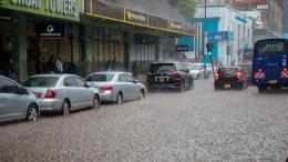 File image of heavy rains in Nairobi.